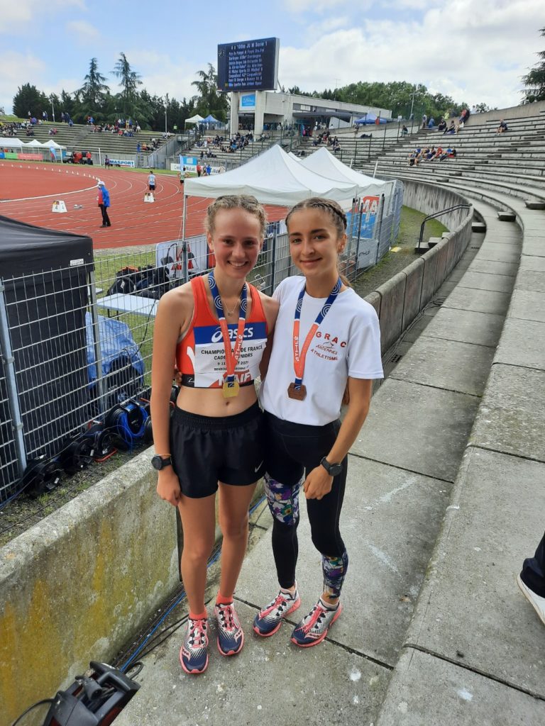 De bons résultats aux championnats de France jeunes d’athlétisme à Évry