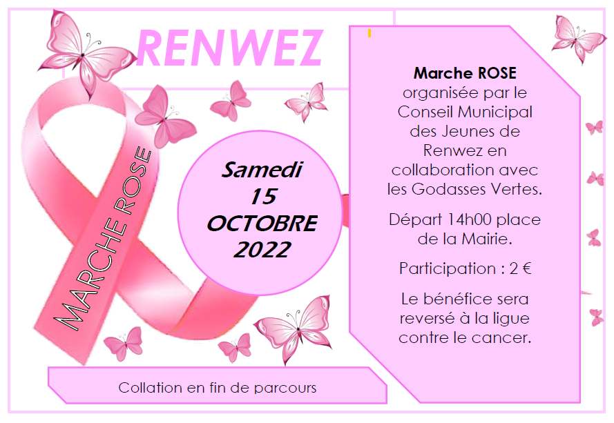 Marche rose à Renwez